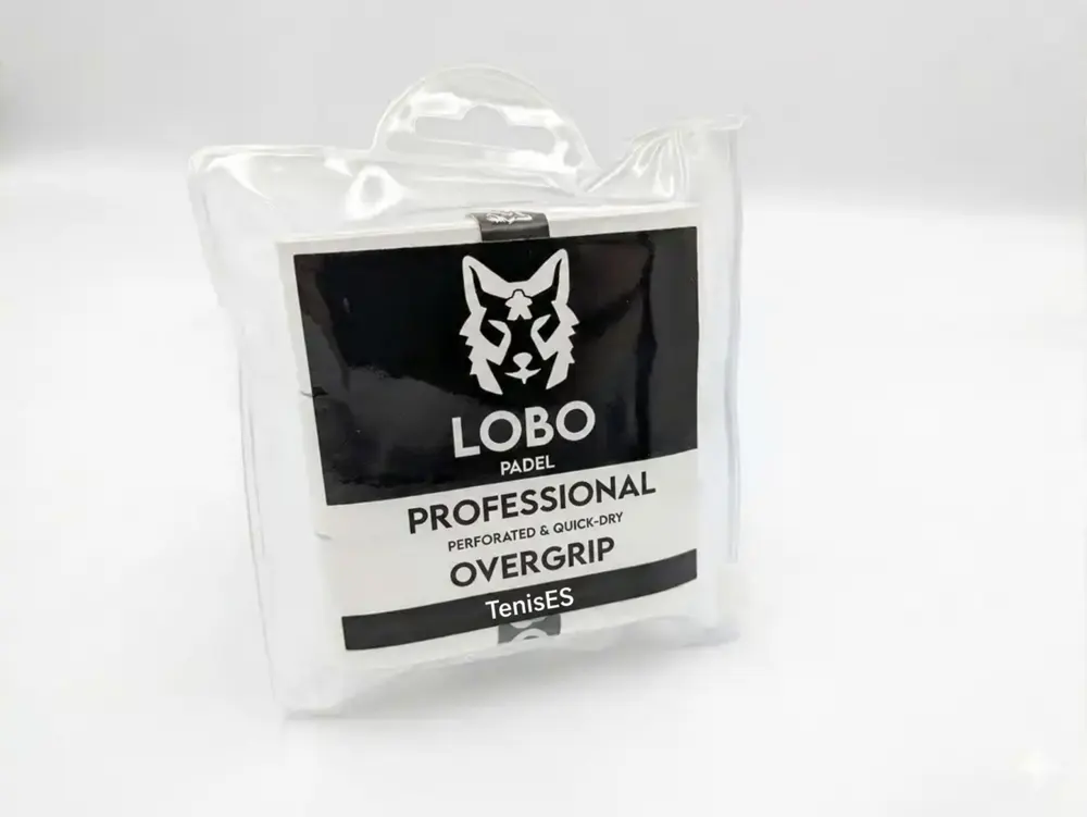 LOBO Padel · overgrip perforado blanco, 3 unidades · fotografía 3